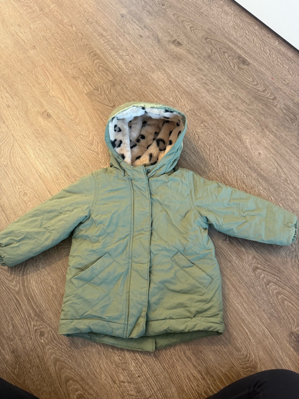 Old Navy Light Sage Green Fleece-Lined Jacket